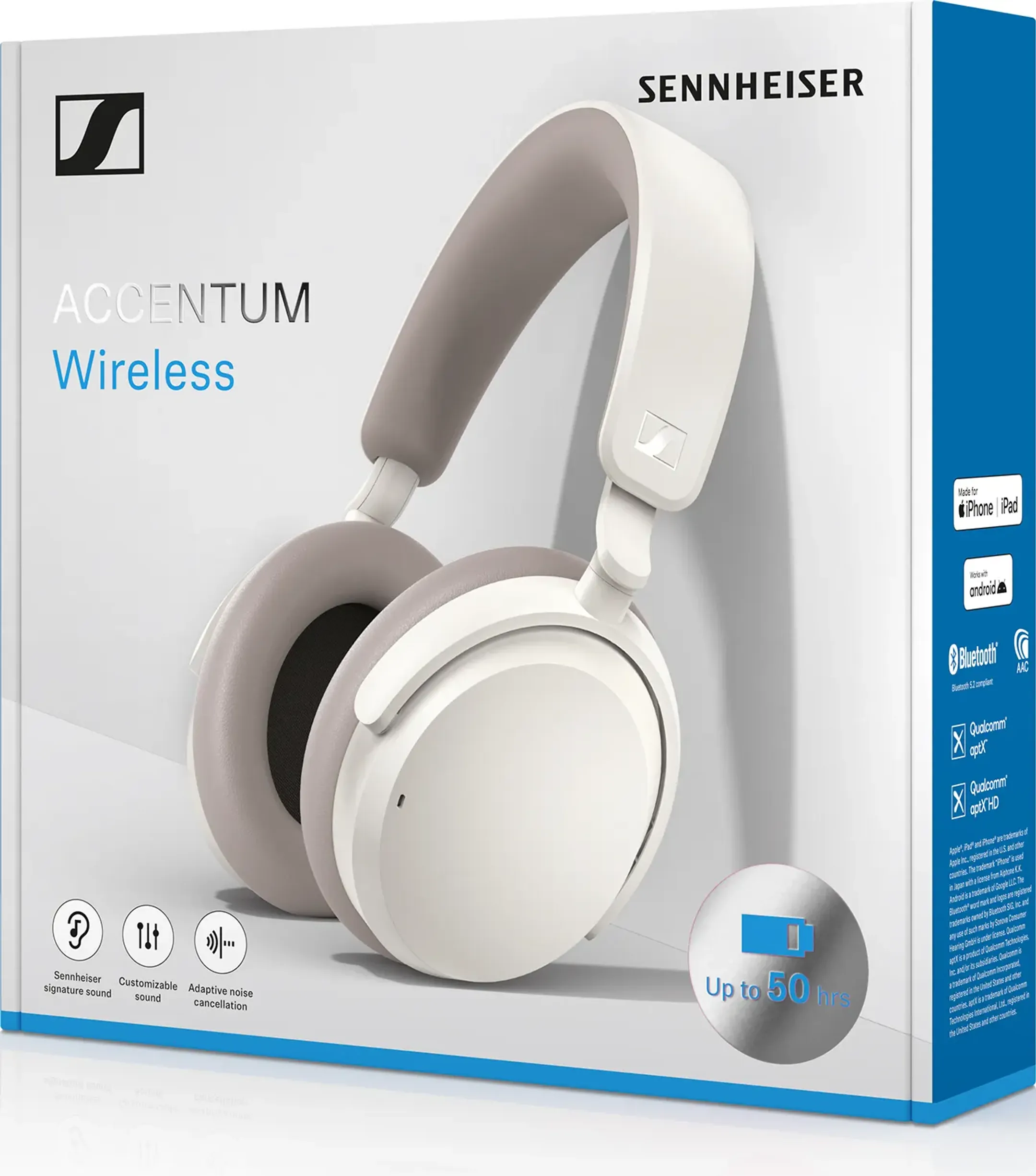 Sennheiser Casque Accentum Wireless - Blanc image