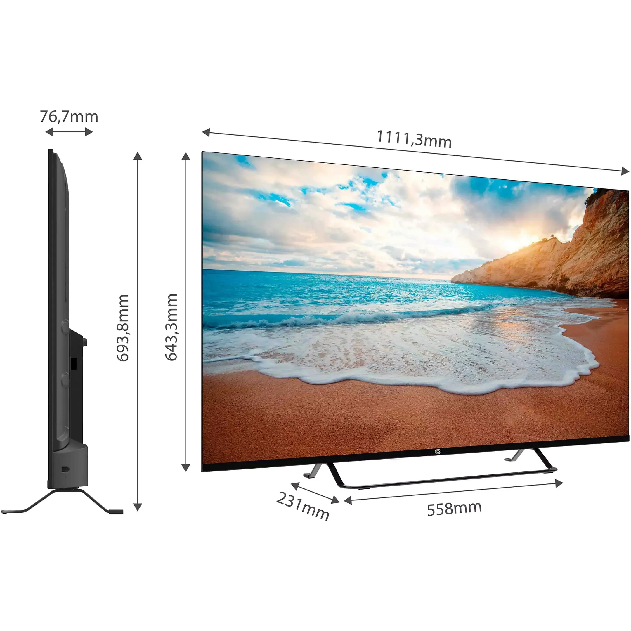 Essentiel-B QLED TV 4K 50QLED307 - 50 inch image