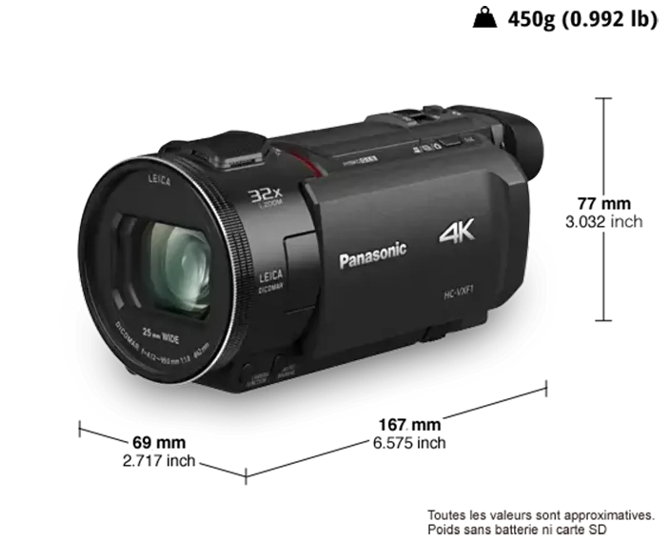 Panasonic Caméscope 4K HC-VXF1EF-K image