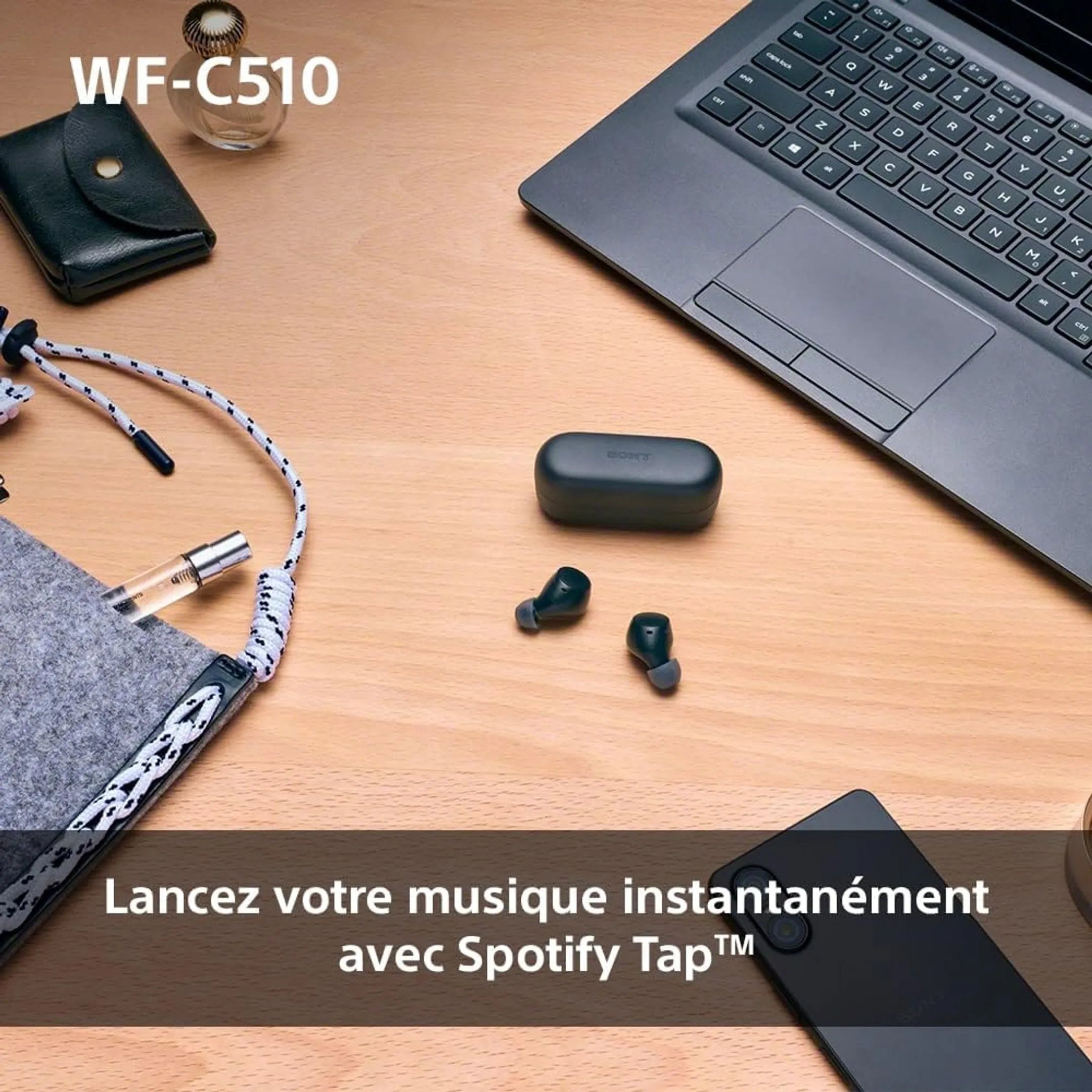 Sony Écouteurs sans fil WF-C510 - Noir image