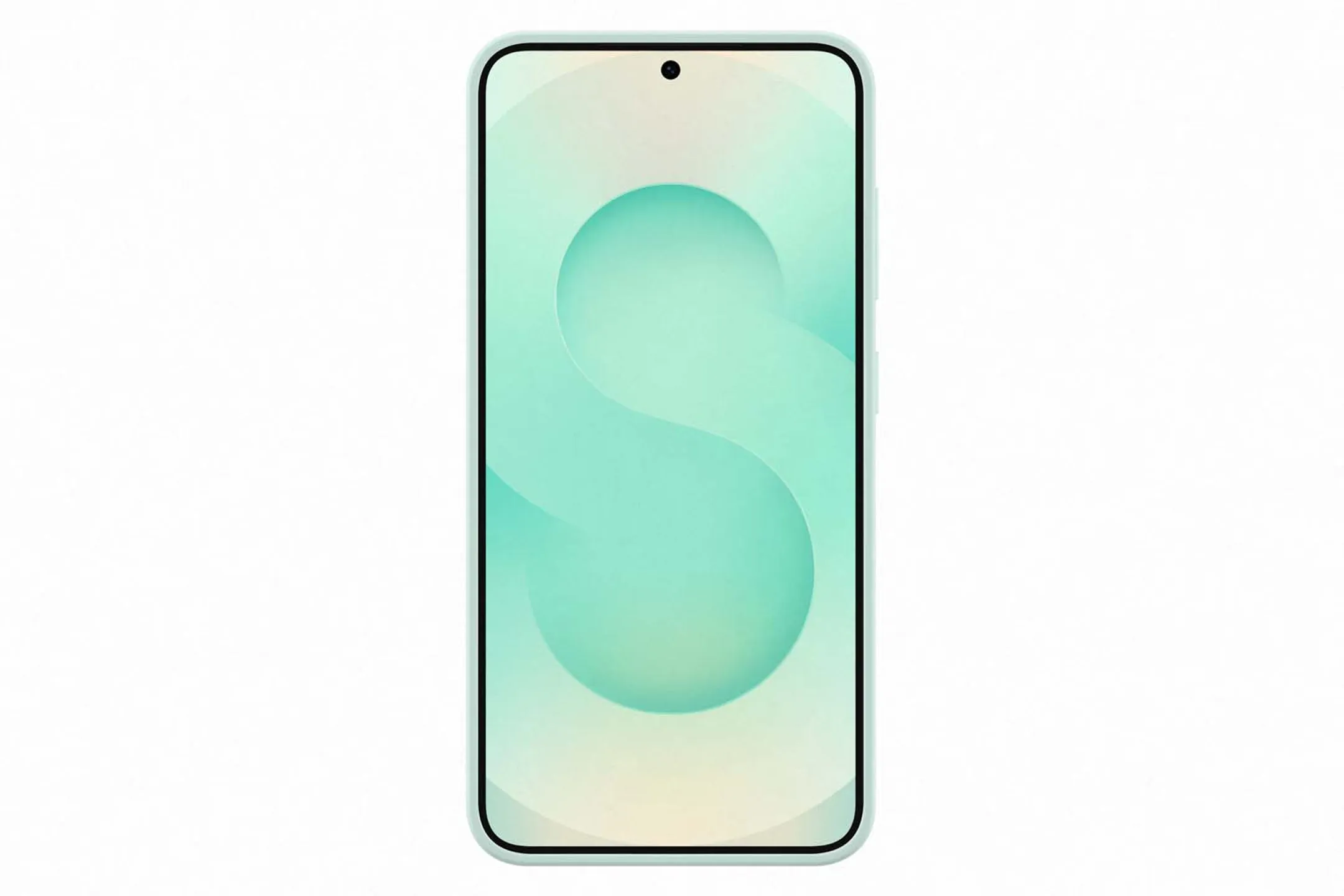 Samsung Coque en silicone pour Galaxy S25 - Menthe image