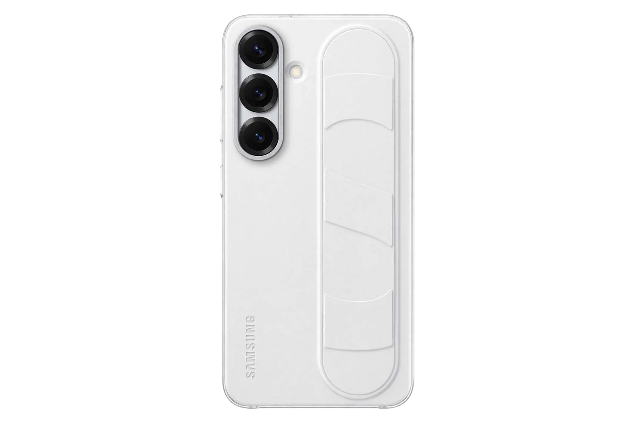 Standing Grip backcover voor Galaxy S25 - Wit