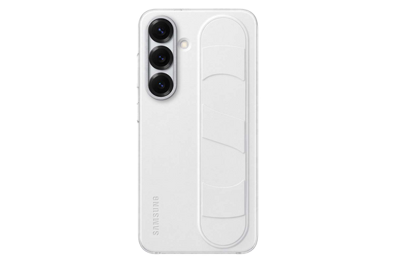 Standing Grip backcover voor Galaxy S25 - Wit