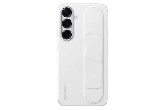 Standing Grip backcover voor Galaxy S25+ - Wit