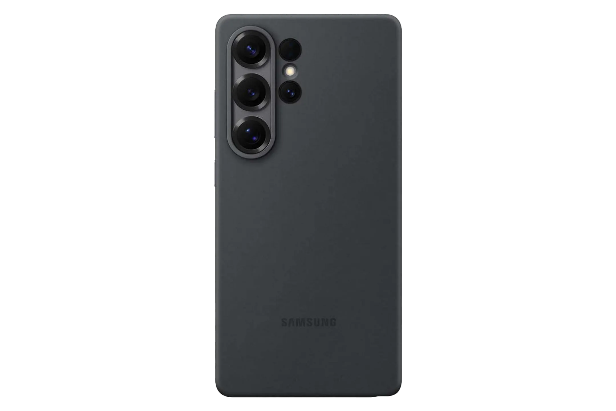 Coque en silicone pour Galaxy S25 Ultra - Noir