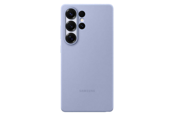 Silicone backcover voor Galaxy S25 Ultra - Lichtblauw