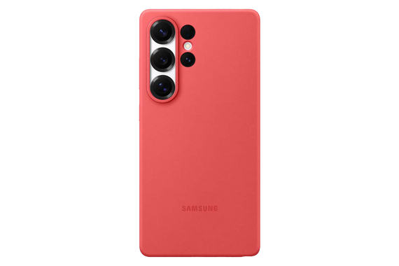 Silicone backcover voor Galaxy S25 Ultra - Rood
