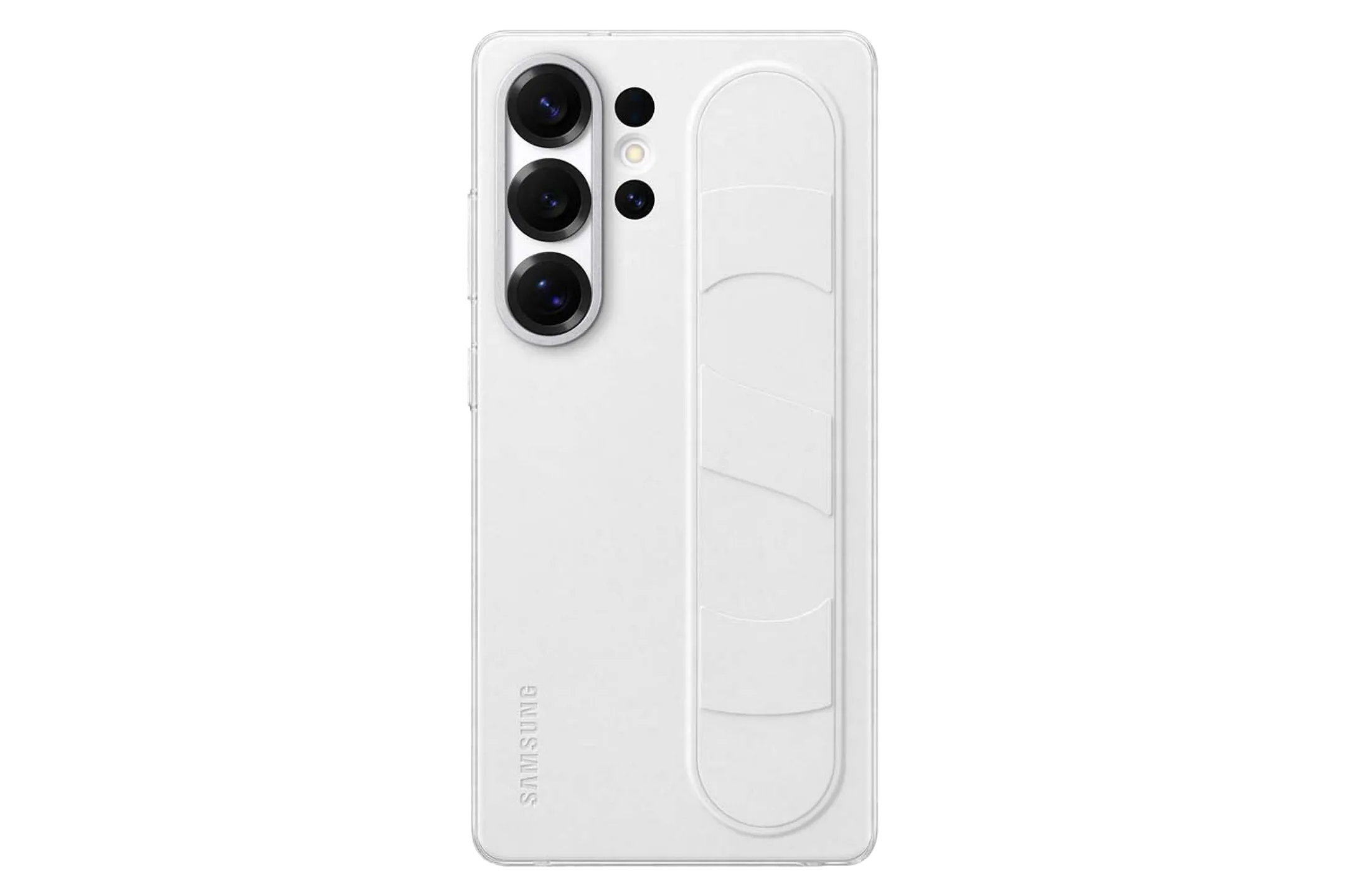Standing Grip backcover voor Galaxy S25 Ultra - Wit