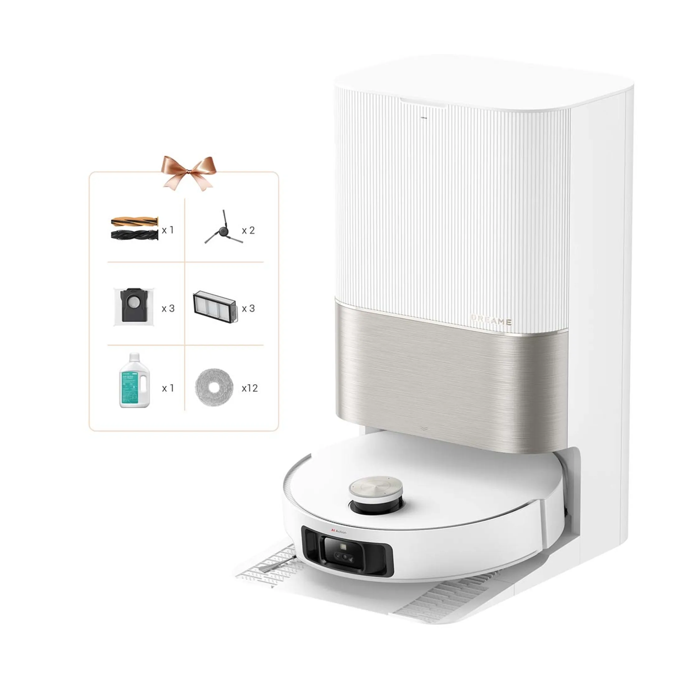 Dreame Aspirateur robot 2en1 X50 Ultra Complete White image