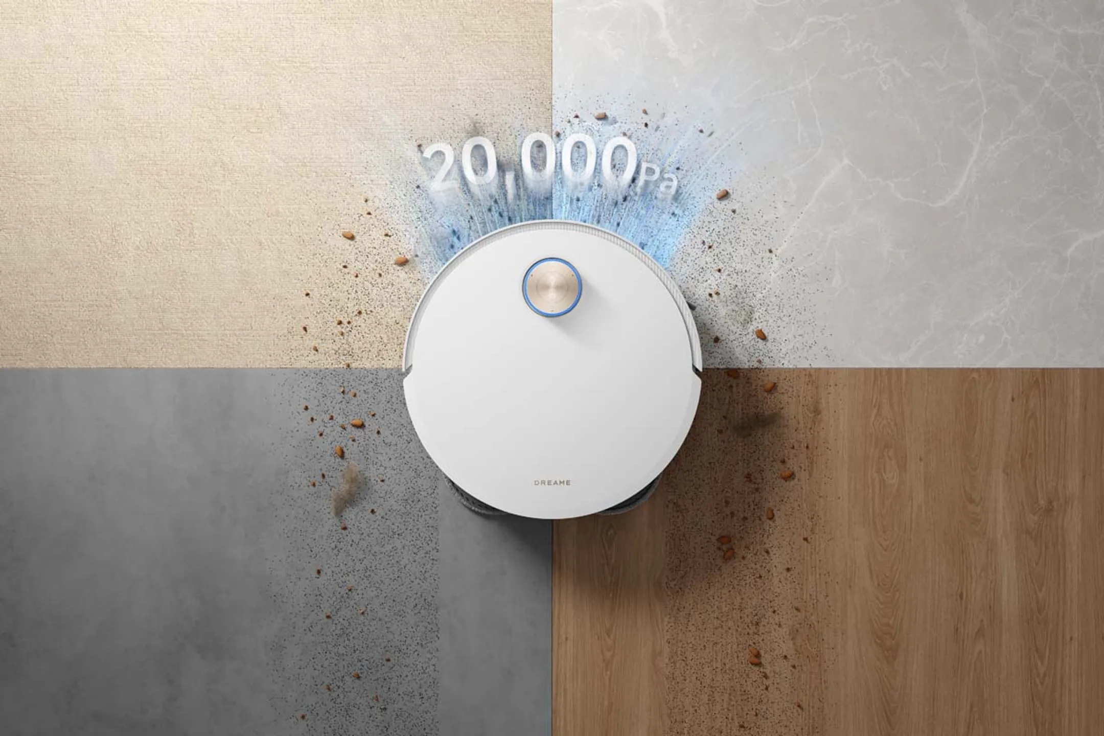 Dreame Aspirateur robot 2en1 X50 Ultra Complete White image