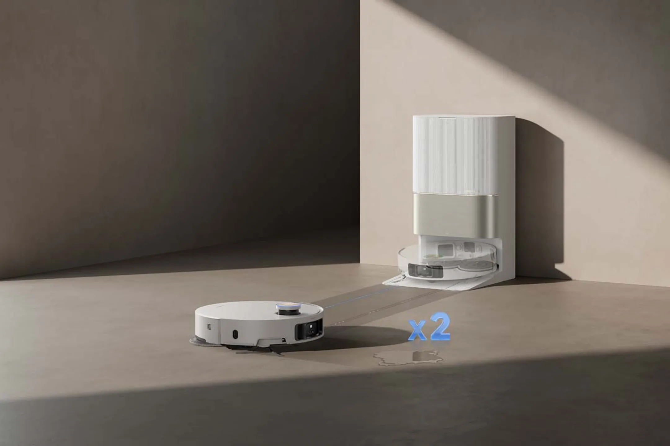 Dreame Aspirateur robot 2en1 X50 Ultra Complete White image