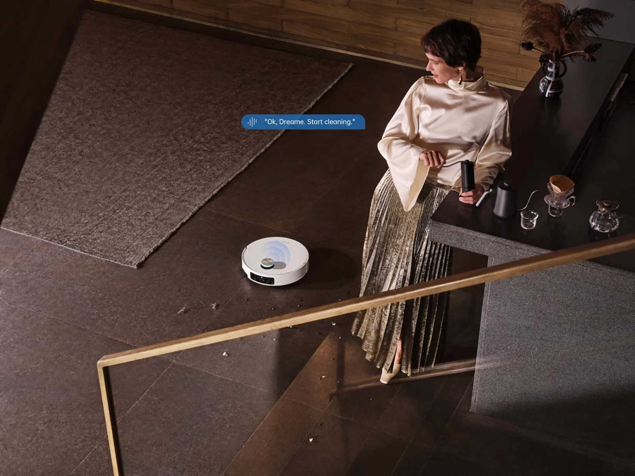 Dreame Aspirateur robot 2en1 X50 Ultra Complete White image