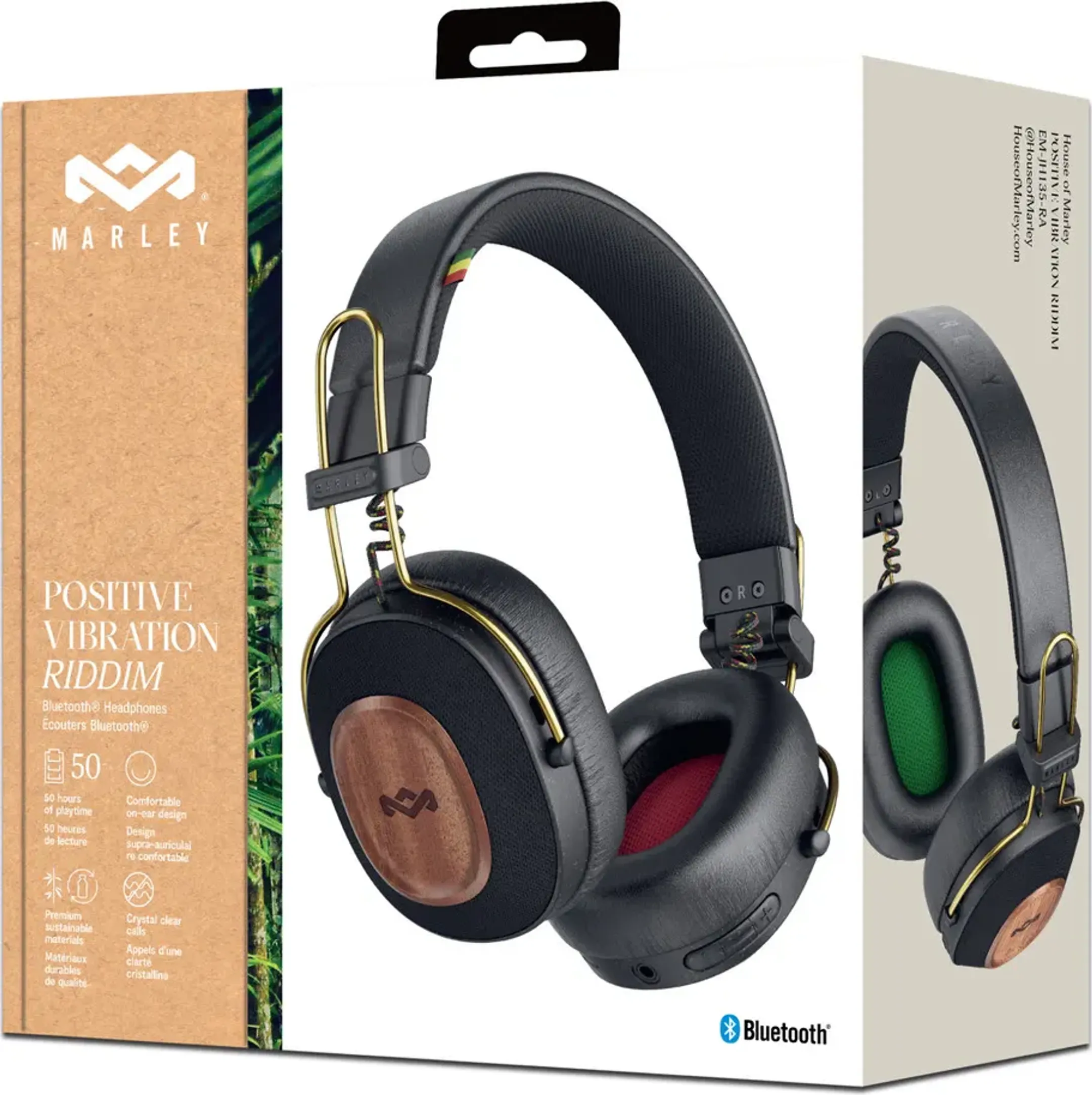 House Of Marley Casque Positive Vibration Riddim - Rasta image