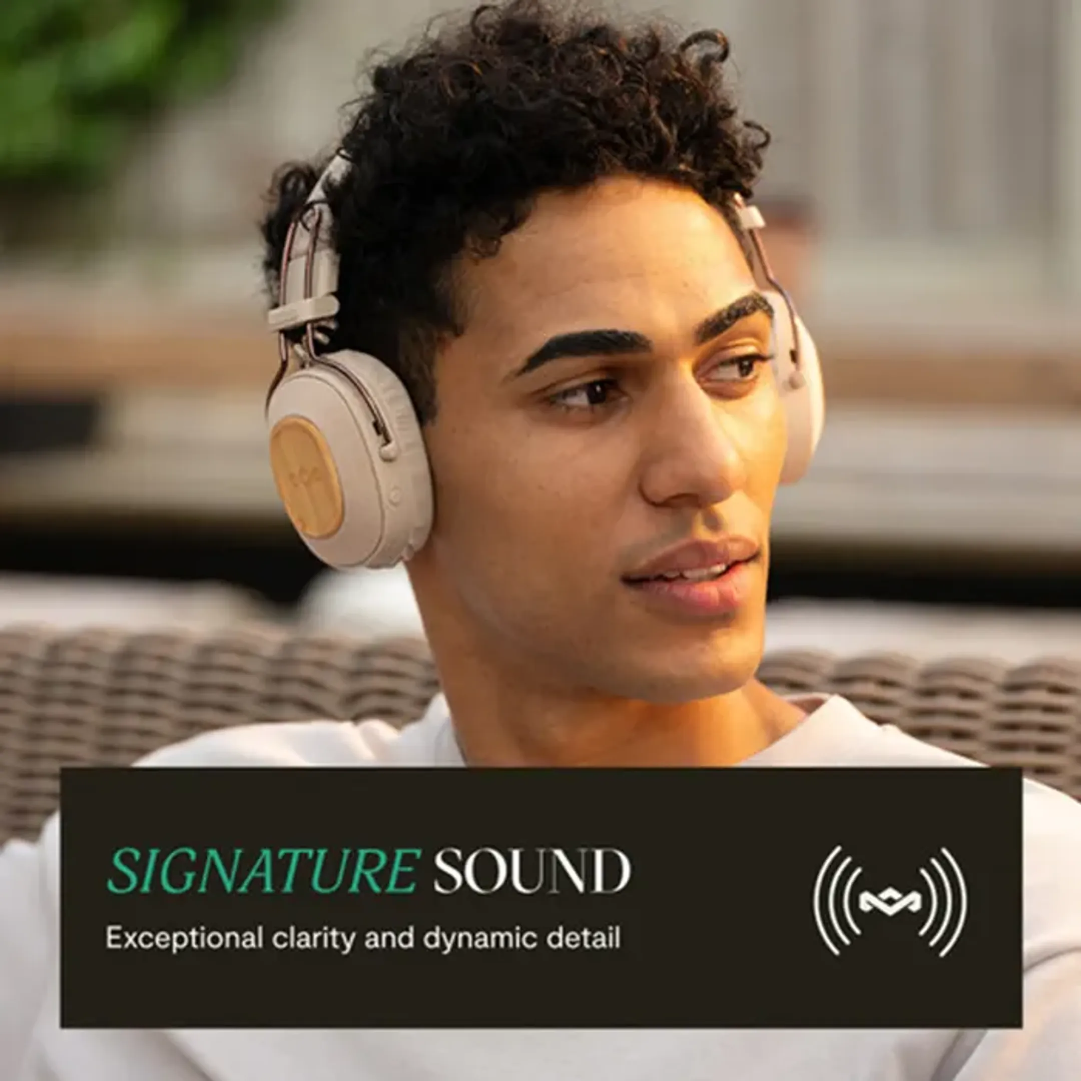 House Of Marley Positive Vibration Riddim koptelefoon - Beige image