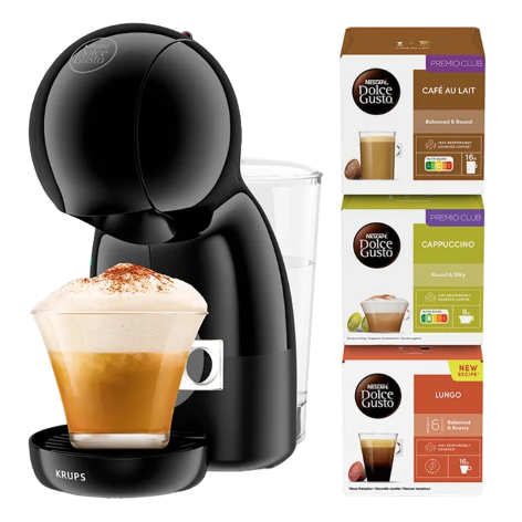 Krups Koffiemachine Dolce Gusto PICCOLO XS Zwart KP1A3510 + 48 capsules