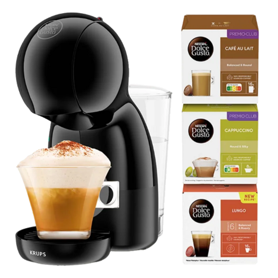 Koffiemachine Dolce Gusto PICCOLO XS Zwart KP1A3510 + 48 capsules