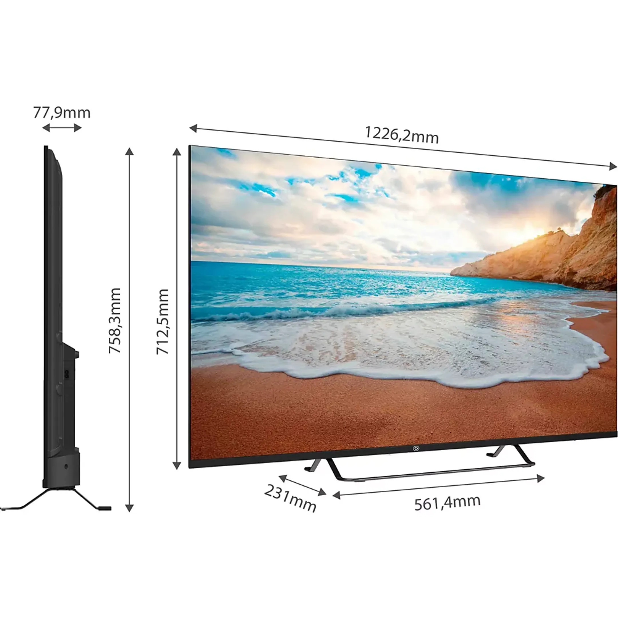 Essentiel-B QLED TV 4K 55QLED308 - 55 inch image