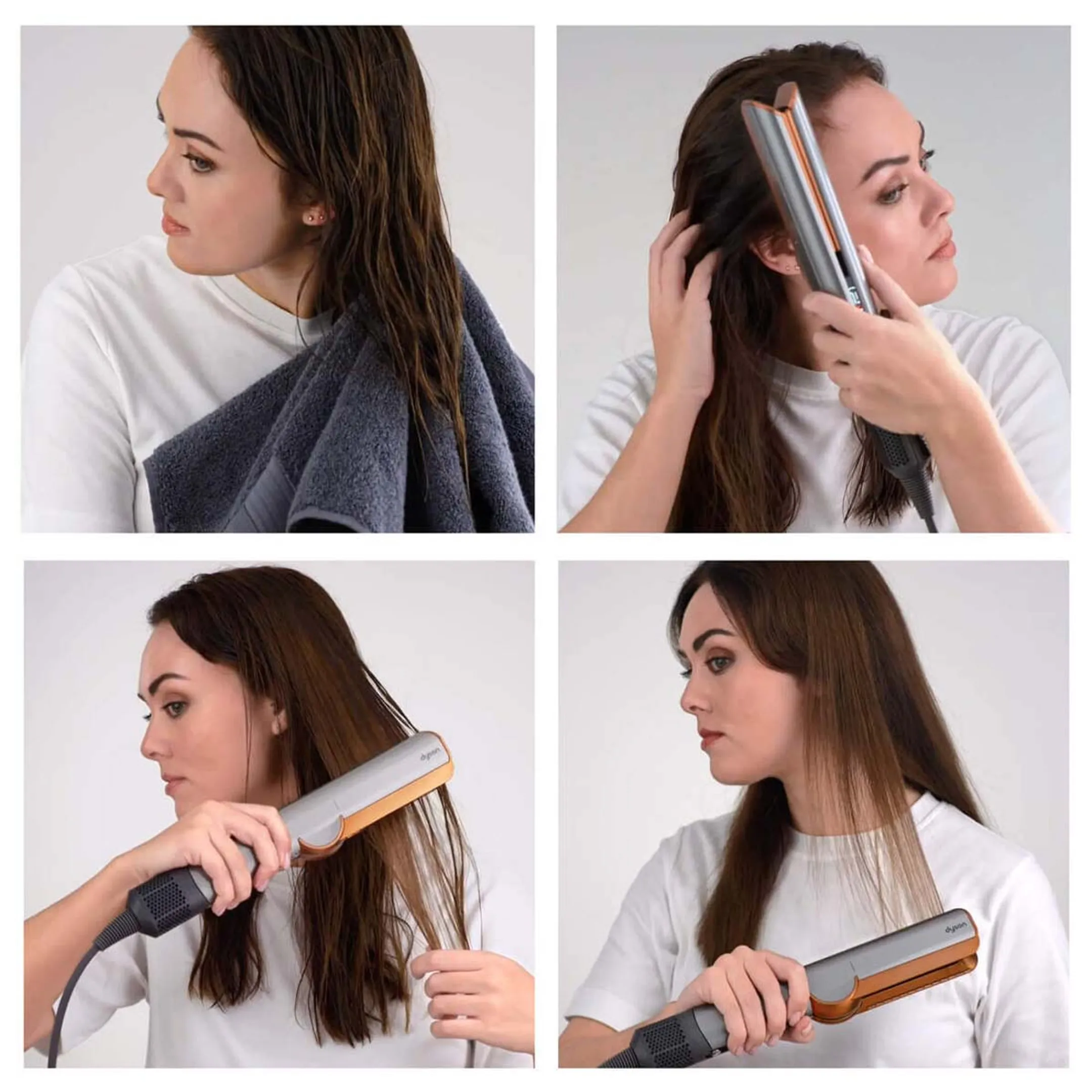 Dyson Airstrait Red Velvet / Goud - Limited Edition image