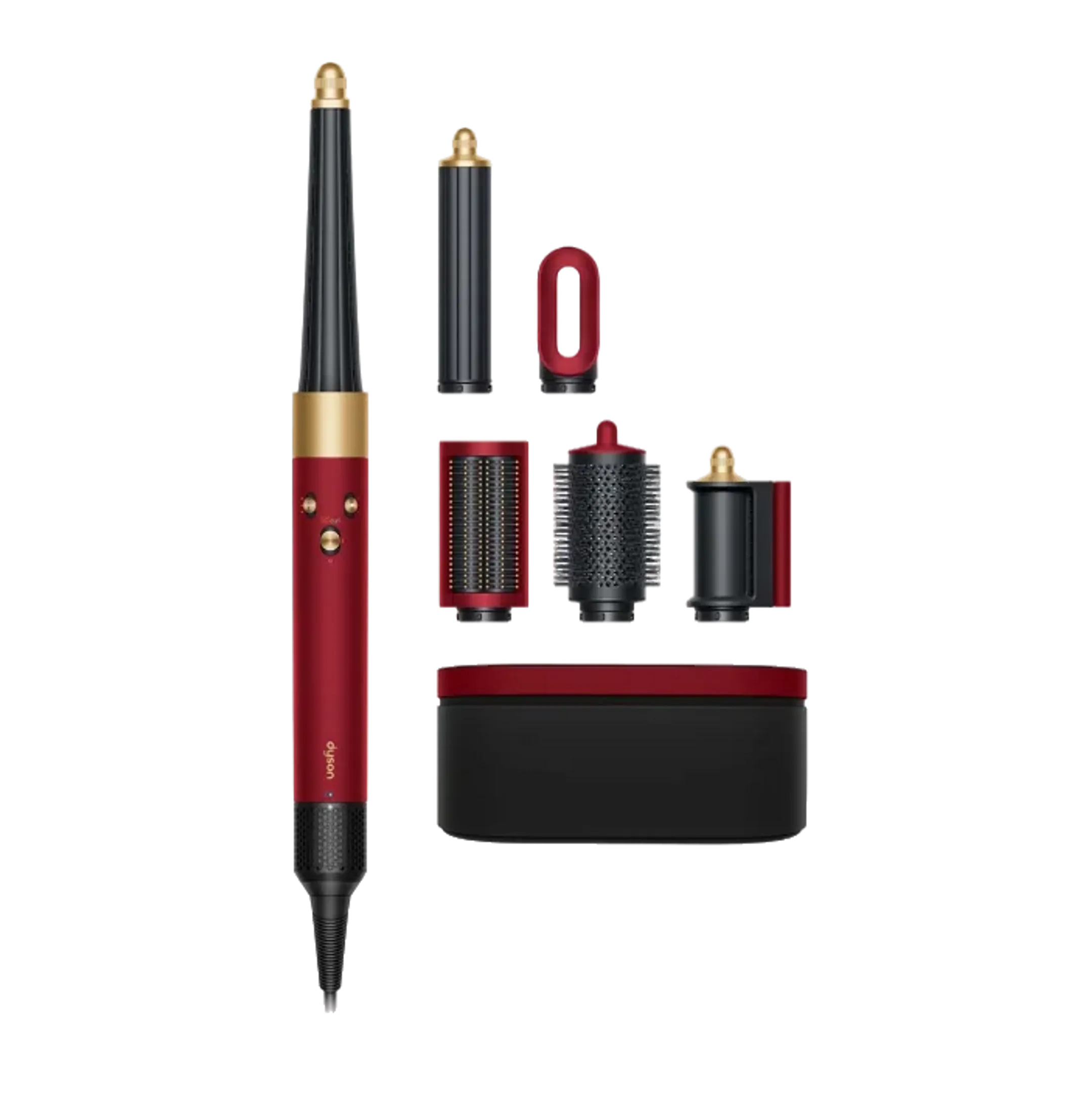 Airwrap i.d. Straight + Wavy Red Velvet/Gold - Édition Limitée