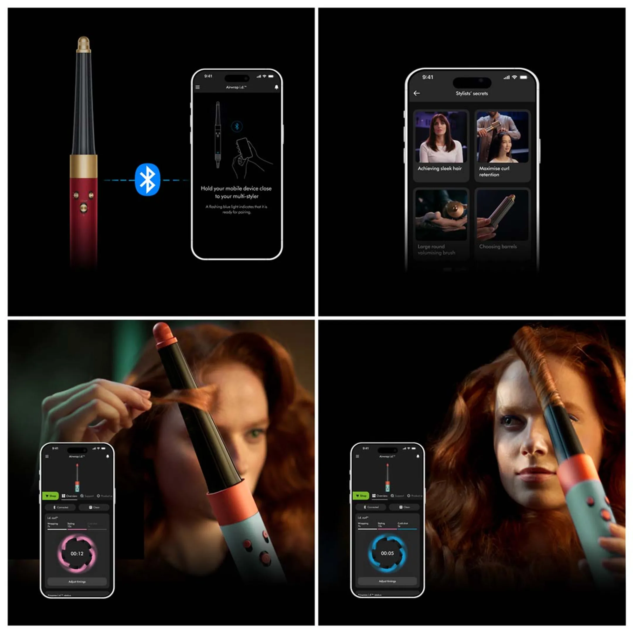 Dyson Airwrap i.d. Curl + Coily Red Velvet/Gold - Limited Edition image