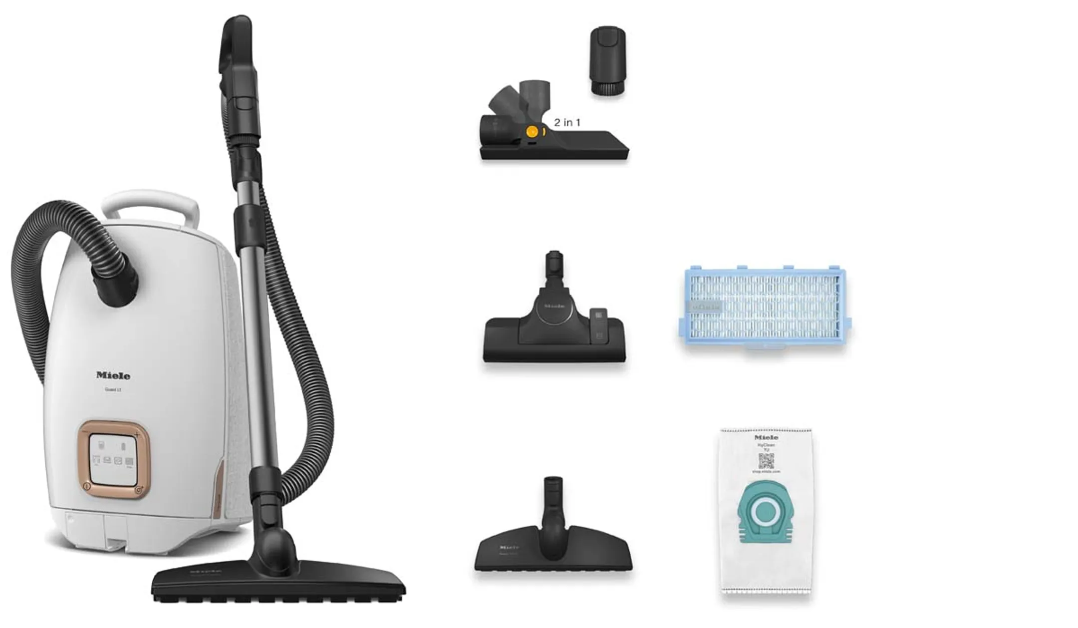 Miele Stofzuiger met zak Guard L1 Parquet Wit image