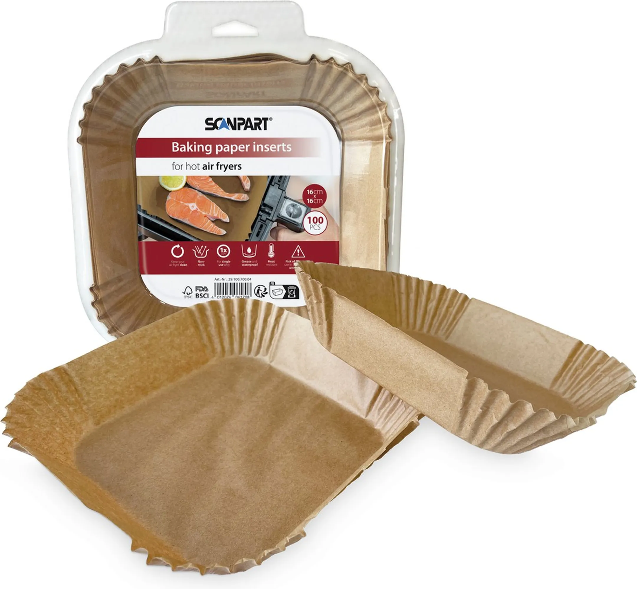 Scanpart Bakpapier airfyer 16 cm - 100 stuks image