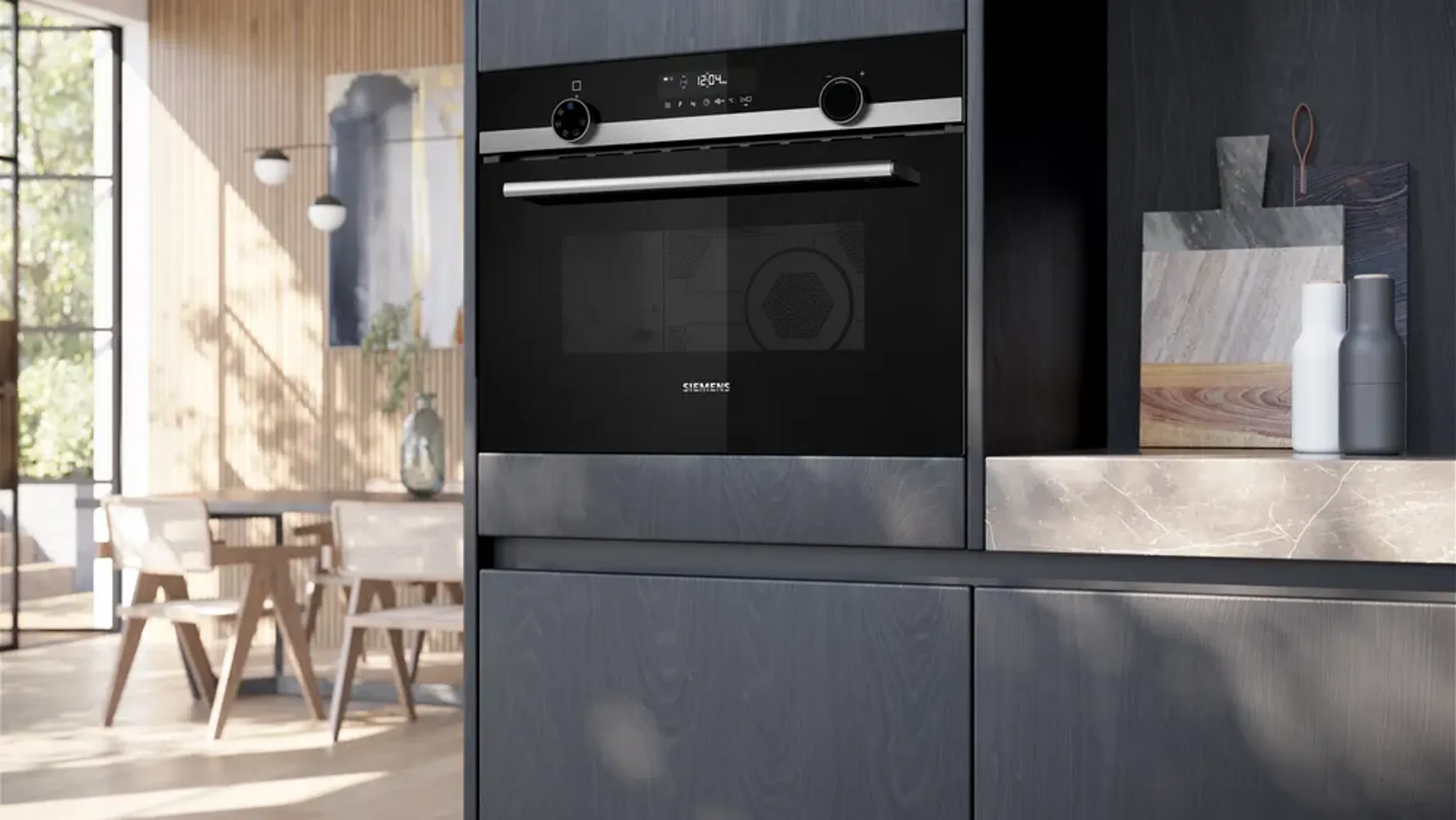 Siemens Micro-ondes combi encastrable CM585AGS1 image