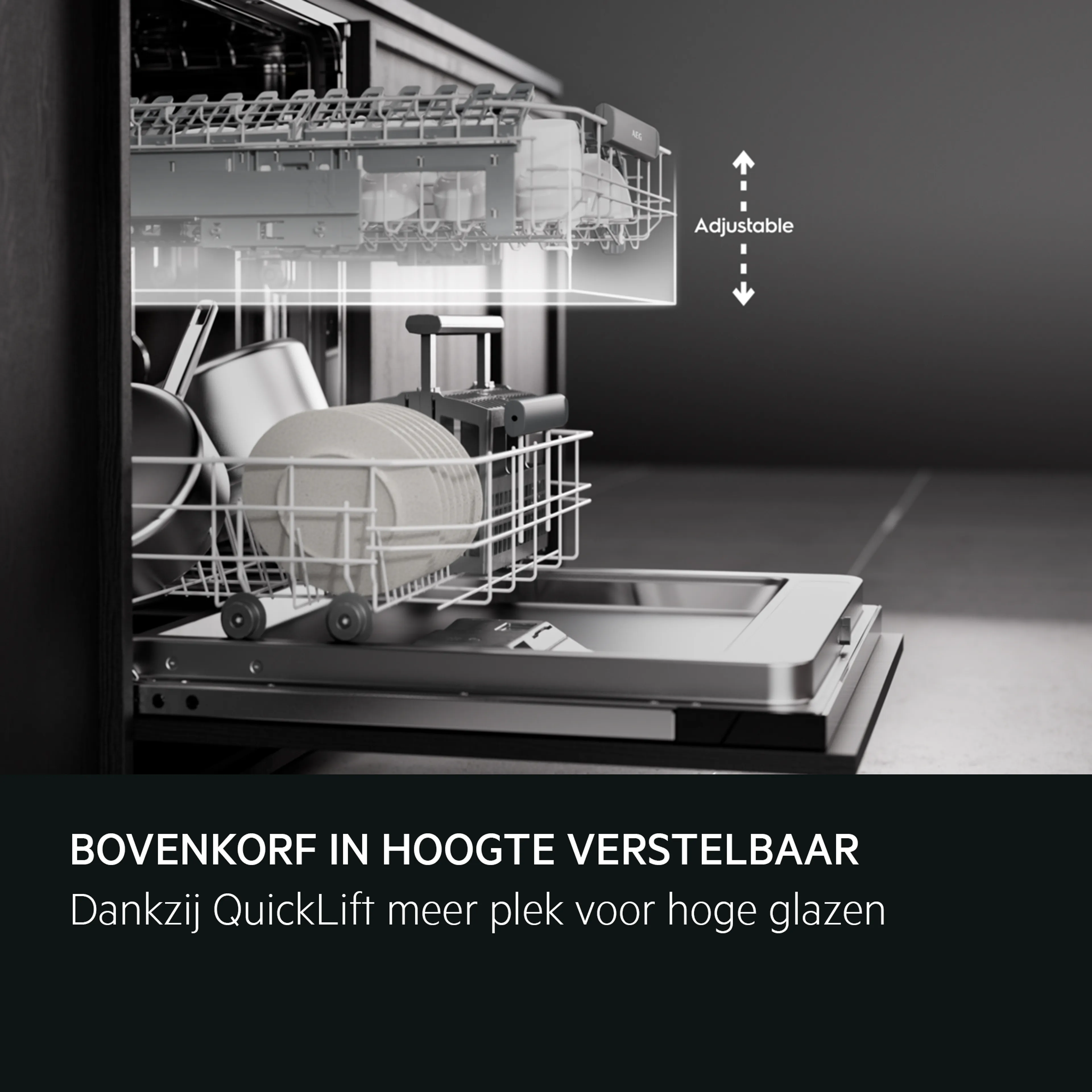 AEG Inbouw vaatwasser FSE83827P ComfortLift AirDry image