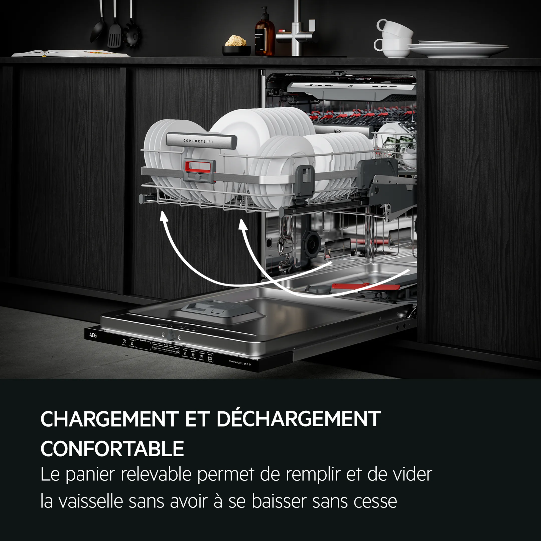 AEG Lave-vaisselle encastrable FEE83806PM ComfortLift AirDry image