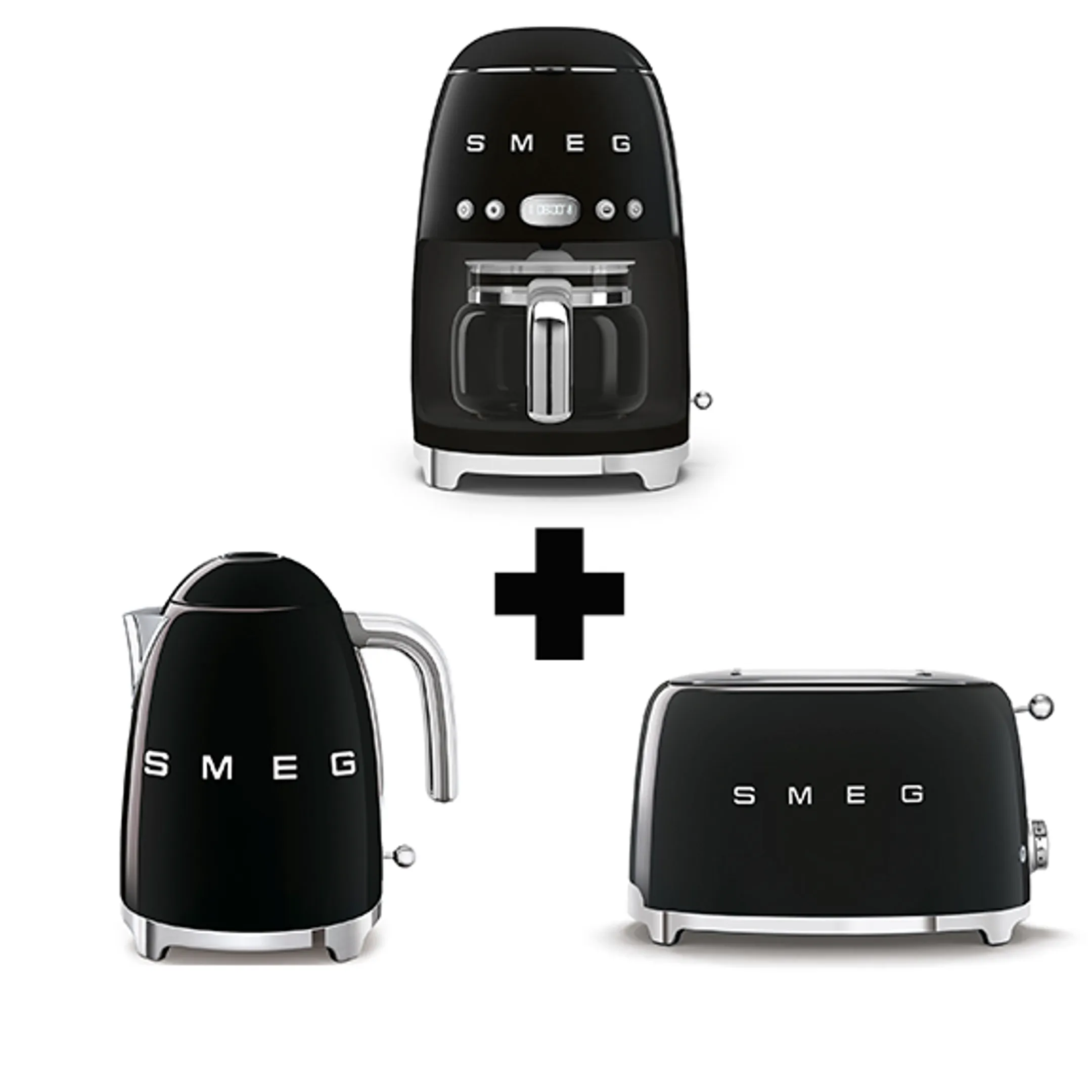 Bundel - Koffiezetapparaat DCF02BLEU + Broodrooster TSF01BLEU + Waterkoker KLF03BLEU