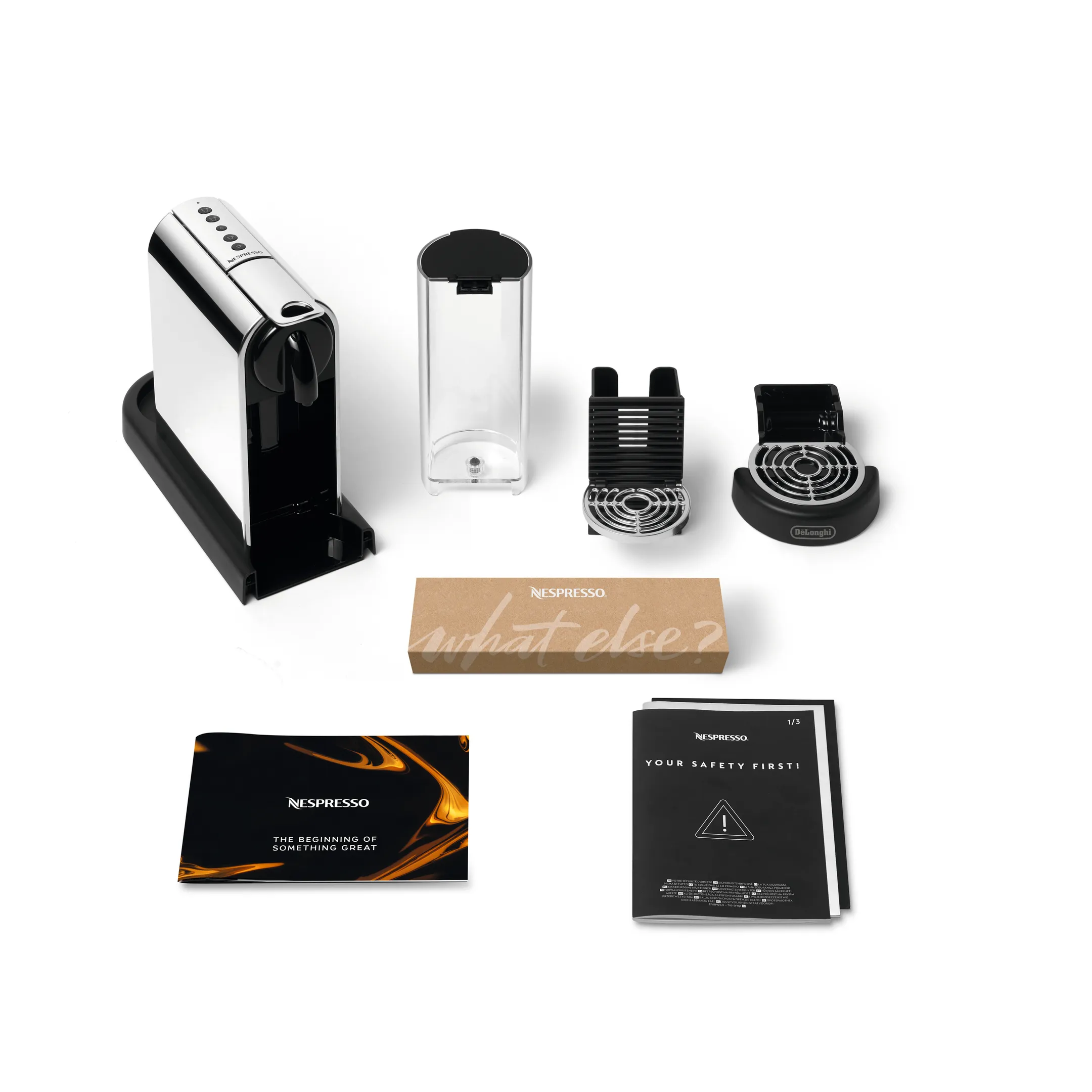 De'Longhi Nespresso Koffiemachine Citiz Platinum Stainless Steel image