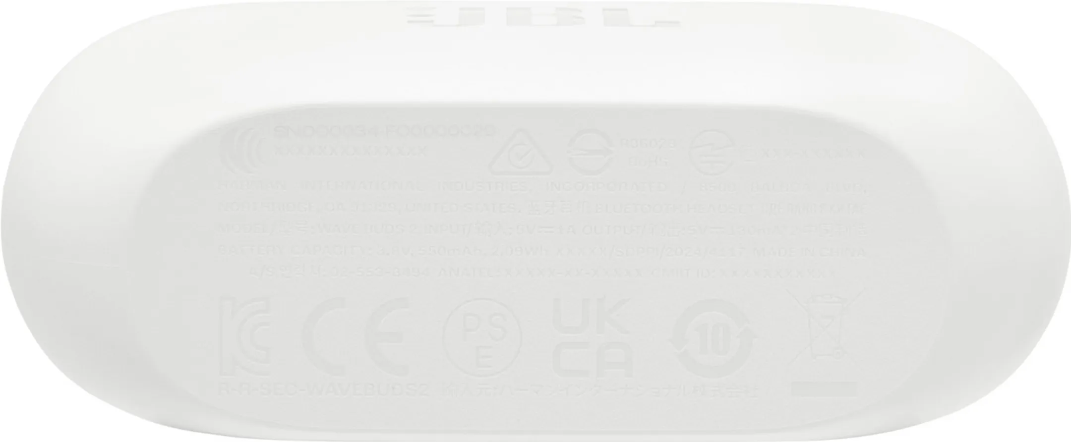 JBL Écouteurs Wave Buds 2 - Blanc image