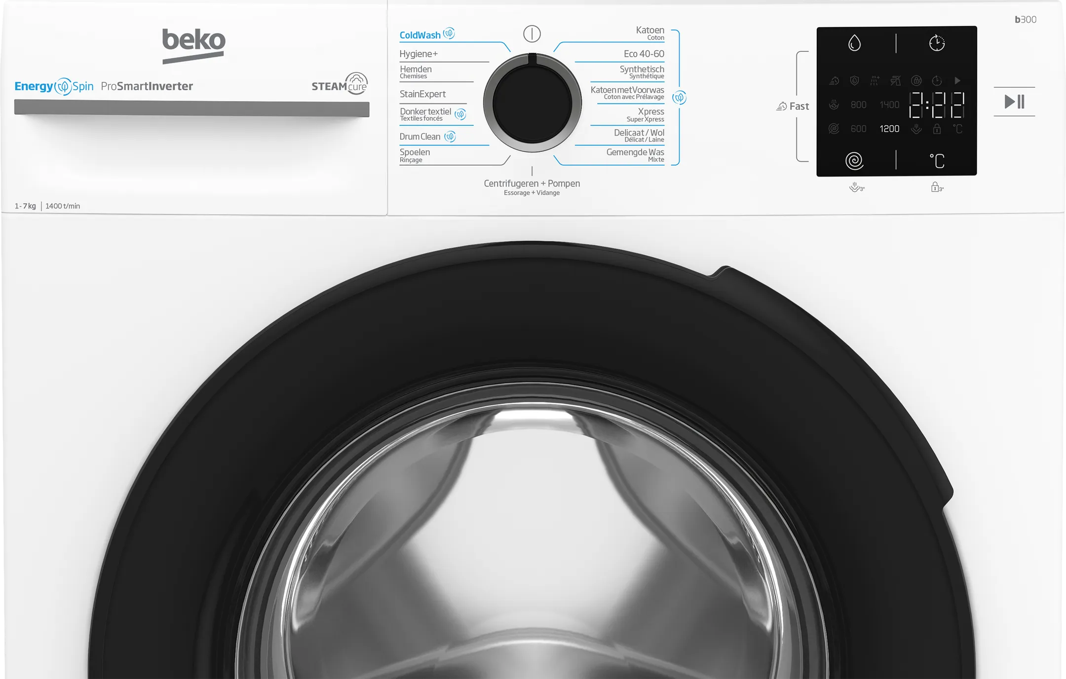 Beko Machine à laver BM3WFU3741W image