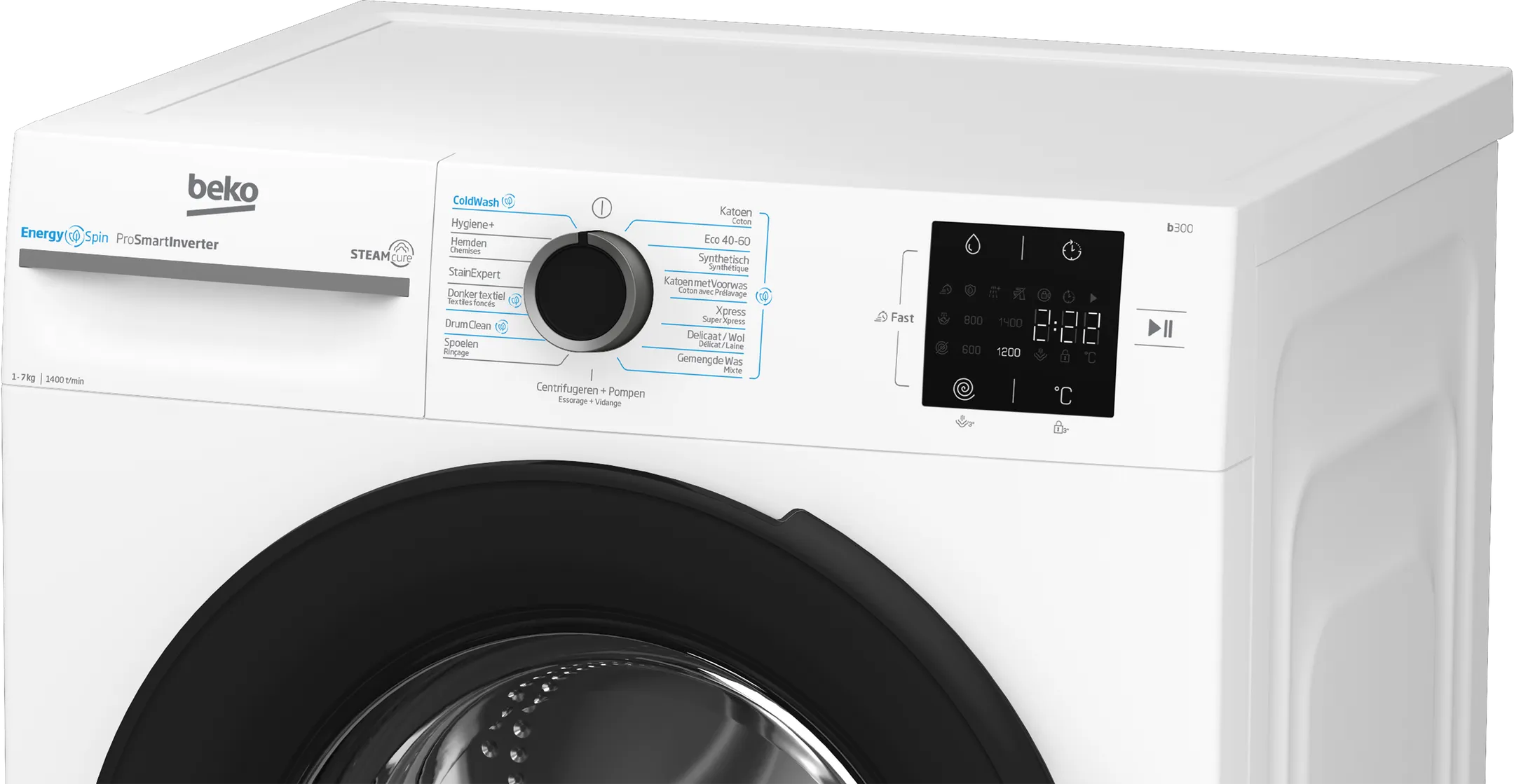 Beko Machine à laver BM3WFU3741W image
