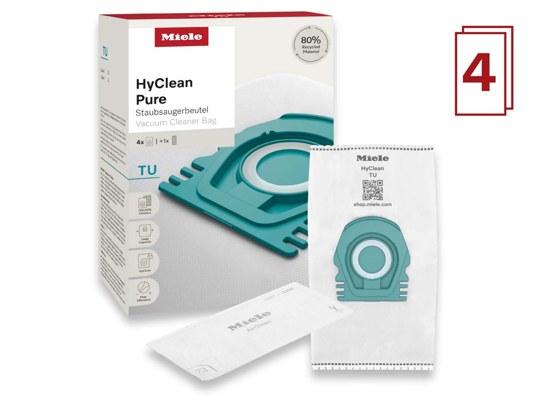 Miele Stofzakken HyClean Pure TU image