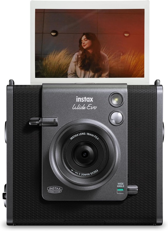 Instax Wide Evo hybride camera - Zwart
