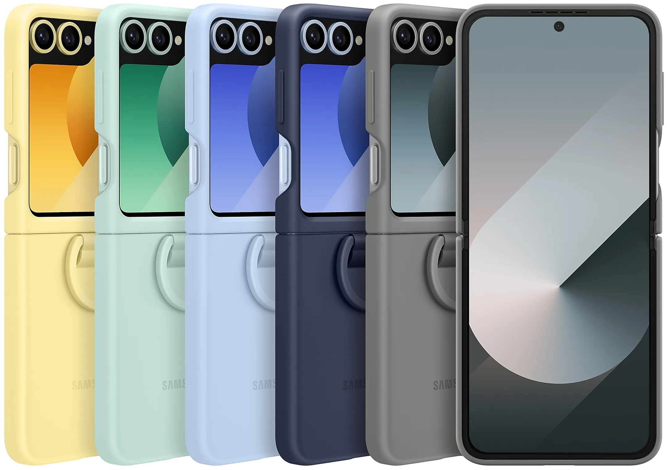 Samsung Silicone hoesje voor Galaxy Z Flip6 & Flip7 FE - Grijs image
