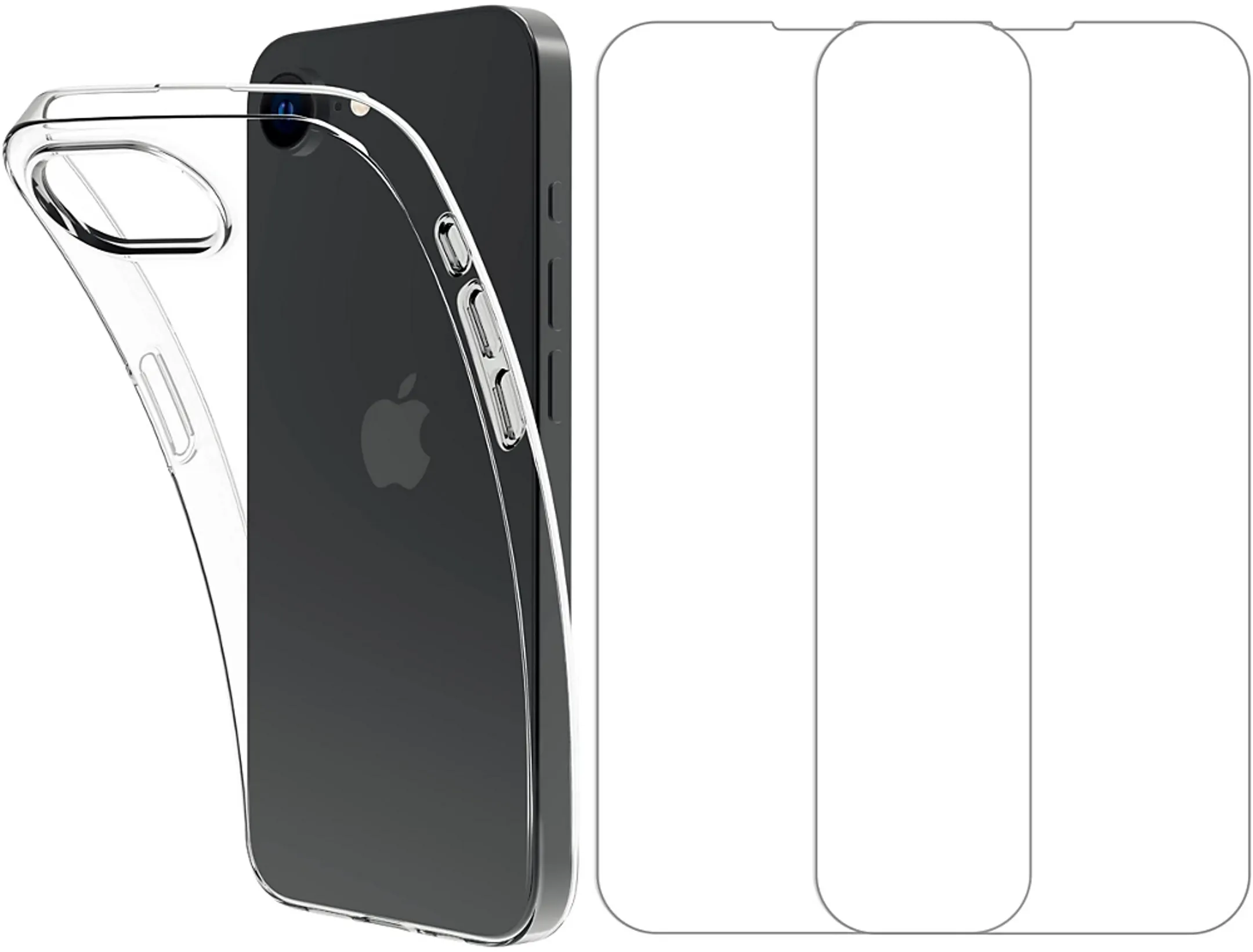 Coque + protège ecran pour iPhone 16