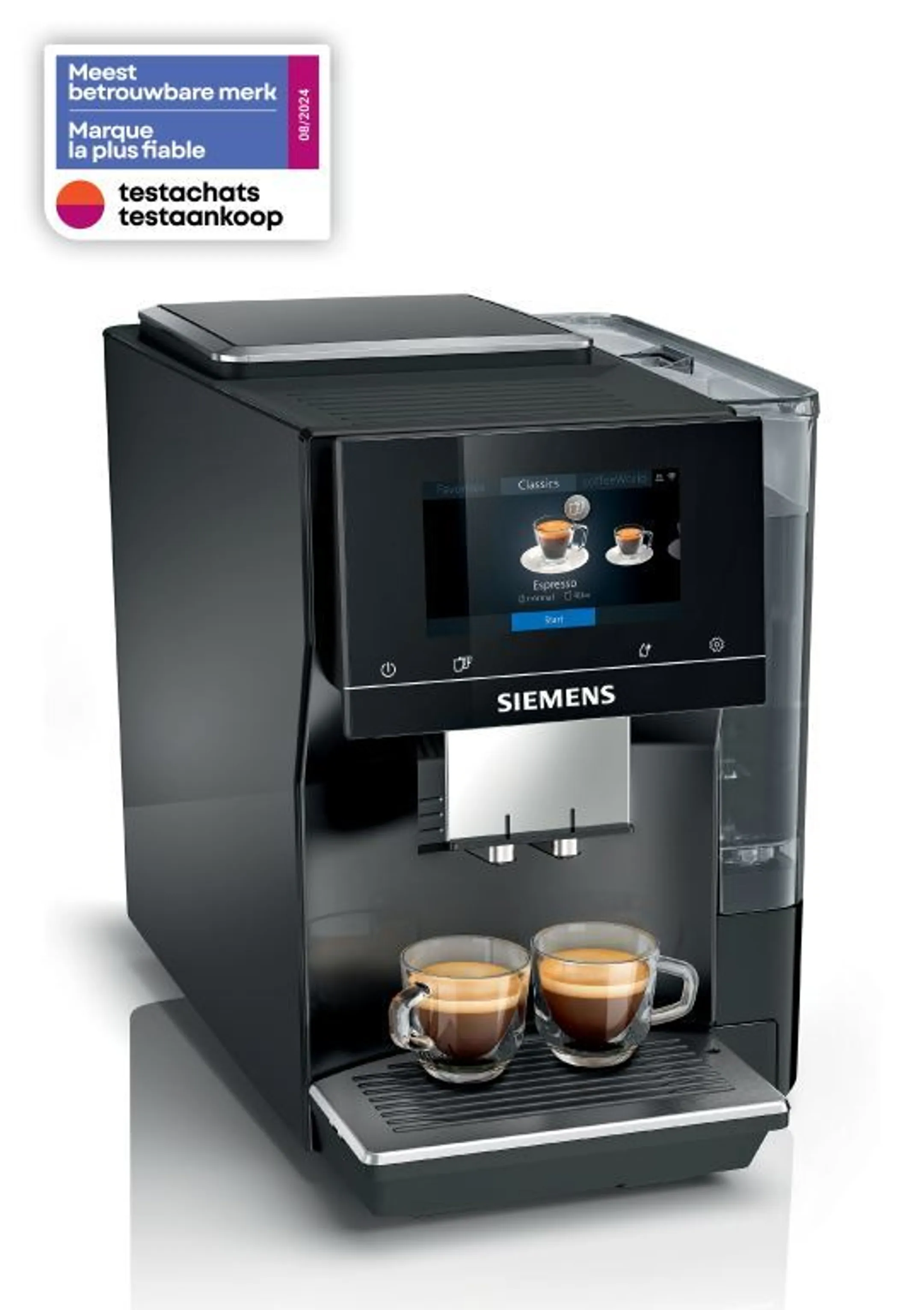 Siemens Volautomatische Espressomachine EQ700 TP713R19 Piano Black image