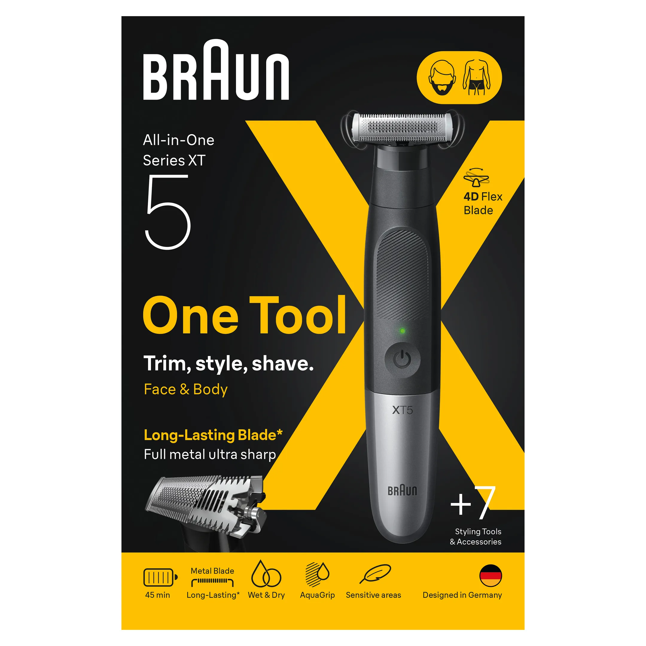 Braun Baard- en lichaamstrimmer Series X XT5100  image