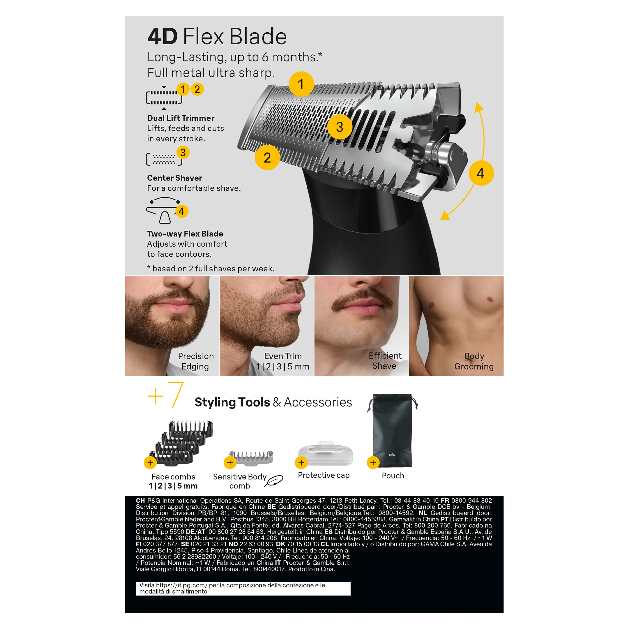 Braun Baard- en lichaamstrimmer Series X XT5100  image