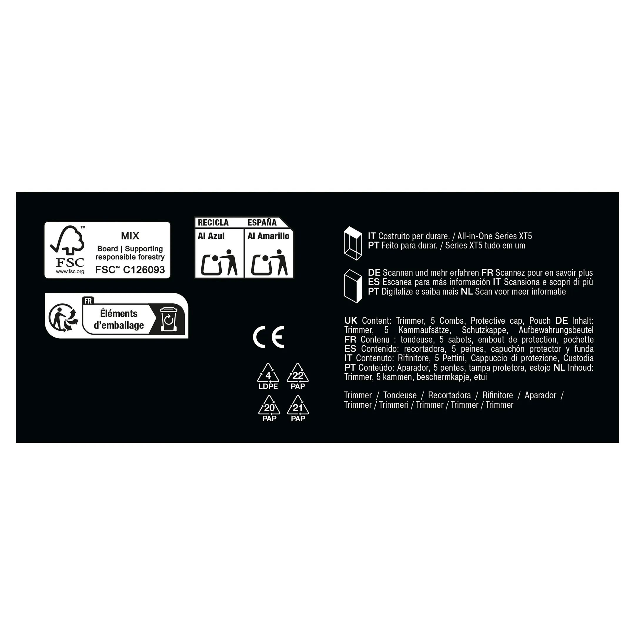 Braun Baard- en lichaamstrimmer Series X XT5100  image