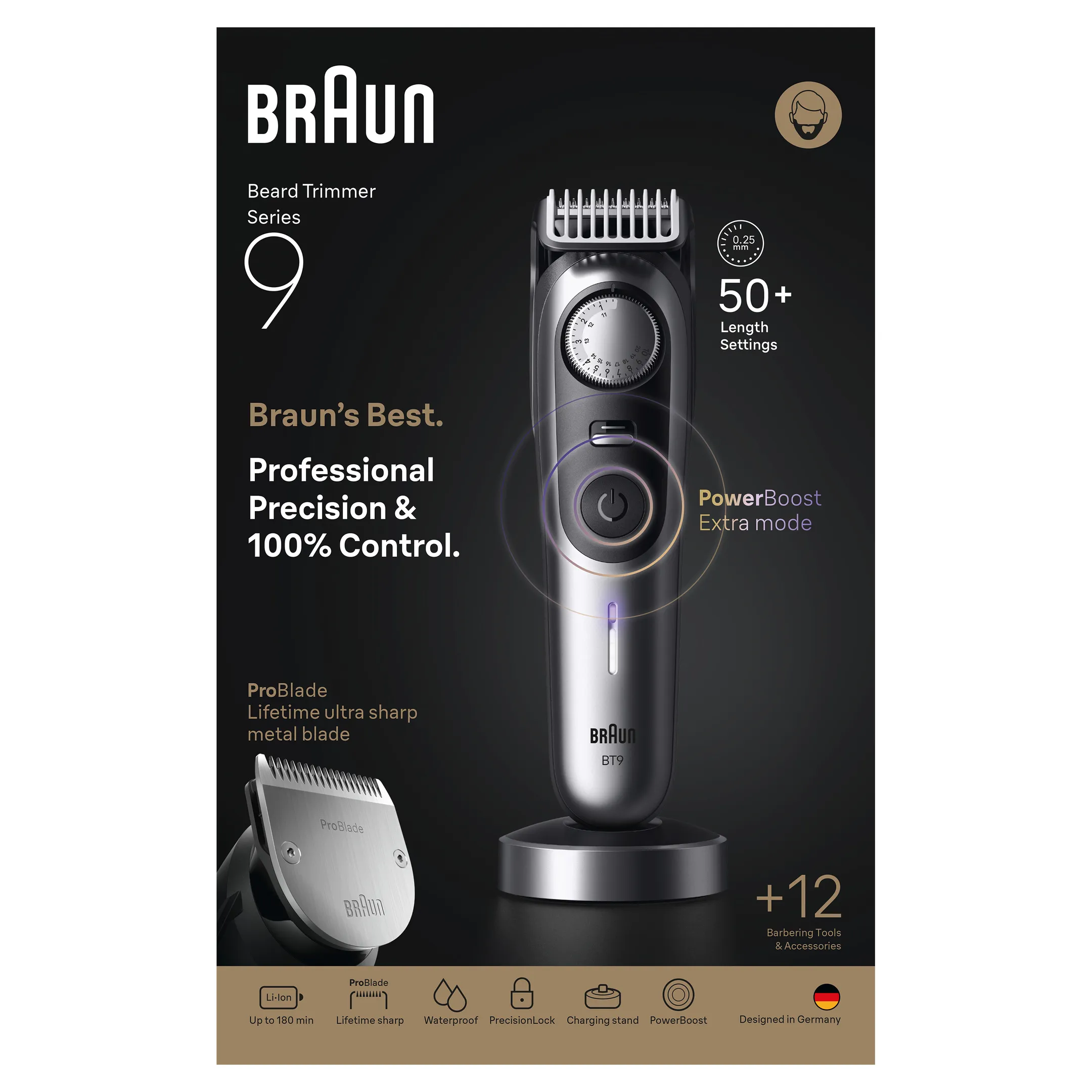 Braun Tondeuse à barbe BT 9560 image