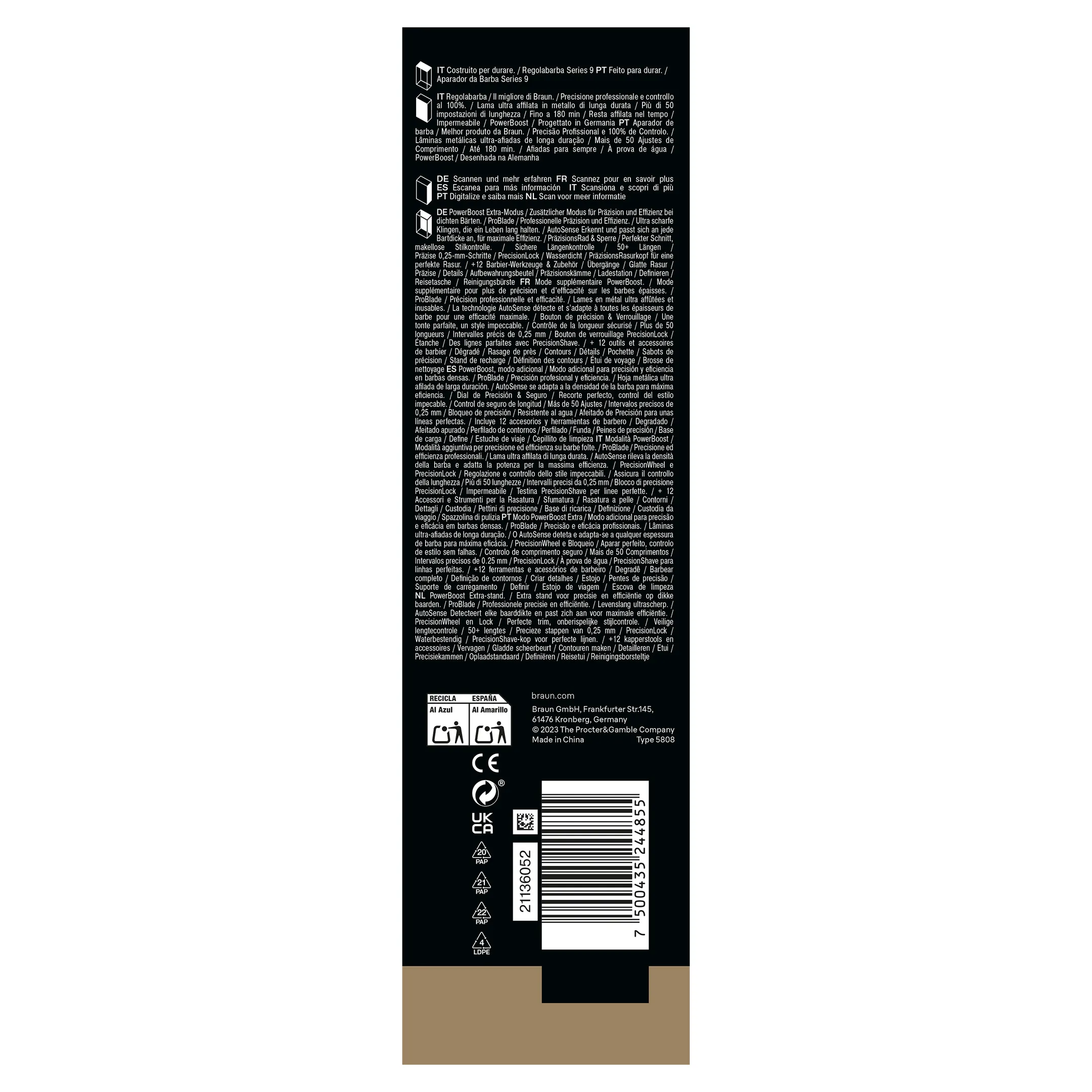 Braun Tondeuse à barbe BT 9560 image