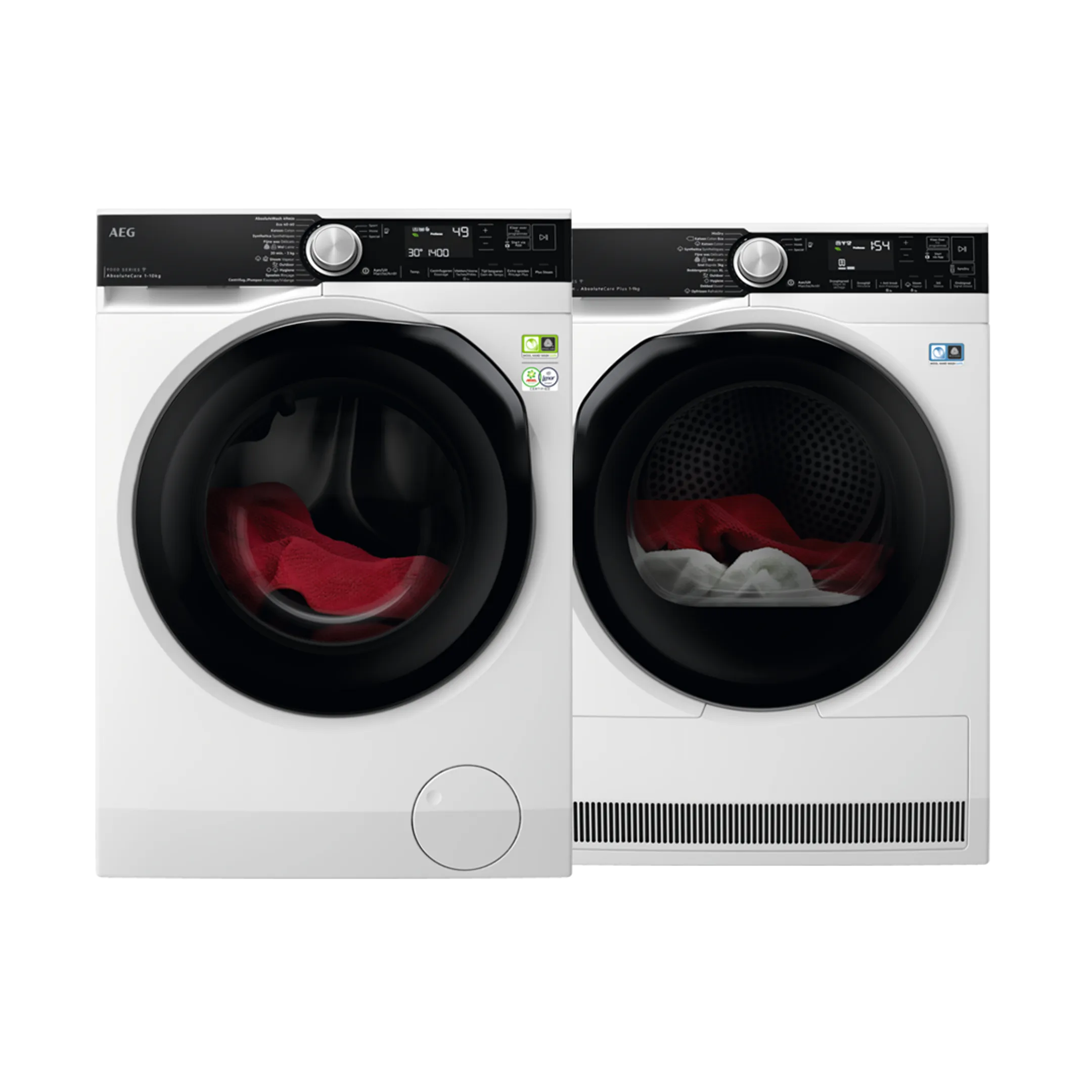 Bundel - Wasmachine LR97C168 ABSOLUTECARE® + Droogkast TR99M78CS AbsoluteCare Plus