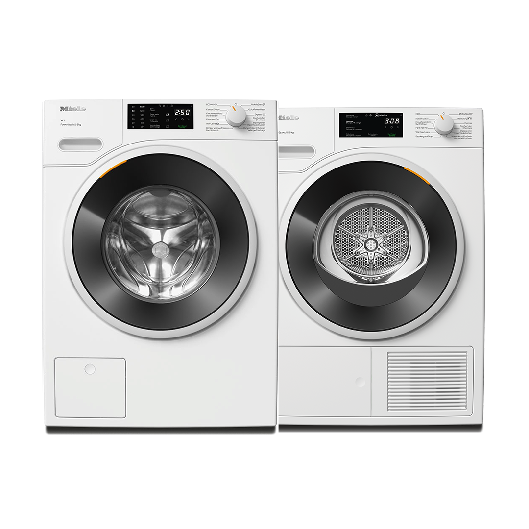 Miele Bundel - Wasmachine WWB360 WCS QuickPowerWash + Droogkast TWC 640 WP EcoSpeed
