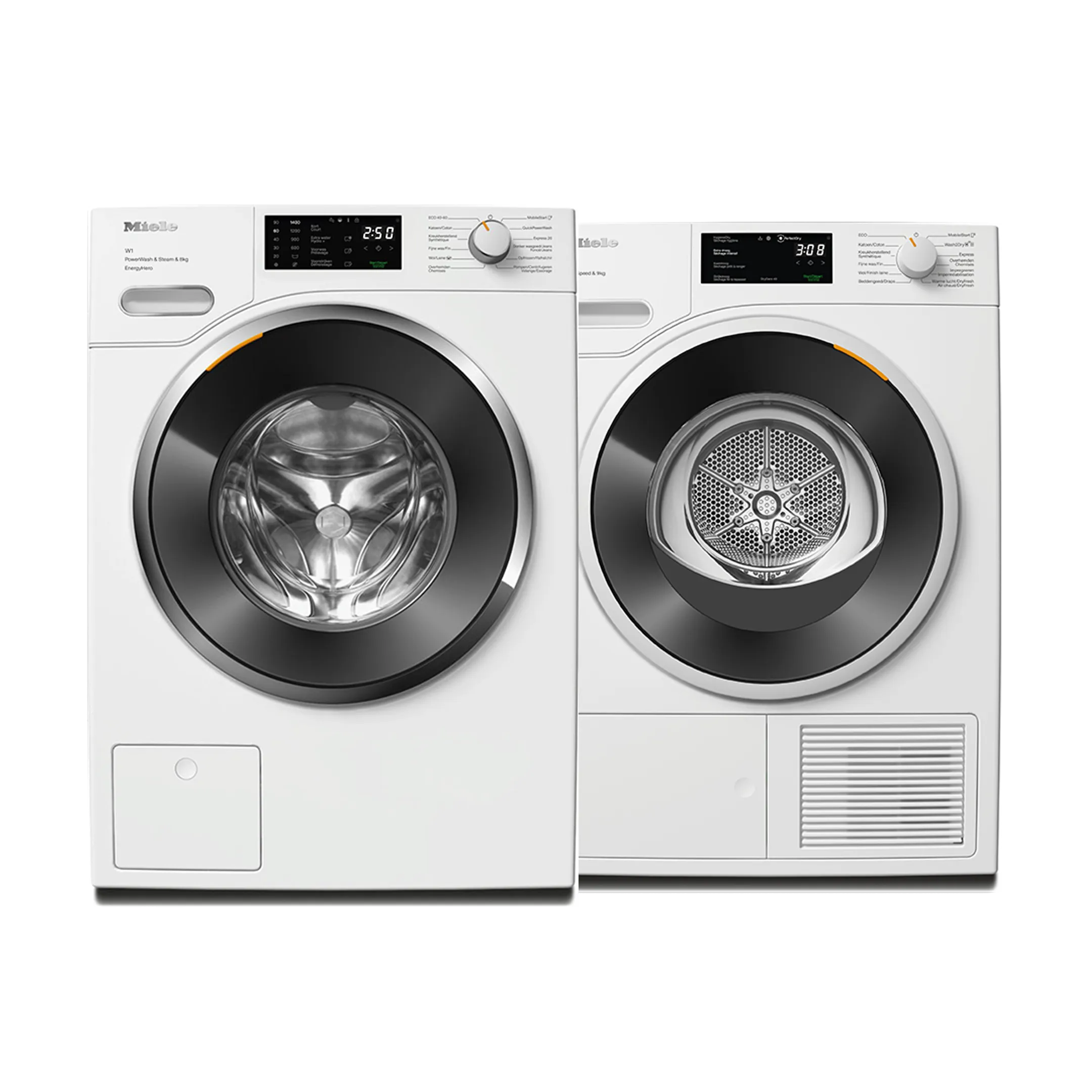 Bundel - Wasmachine WWE380 WCS QuickPowerWash + Droogkast TWD 640 WP EcoSpeed