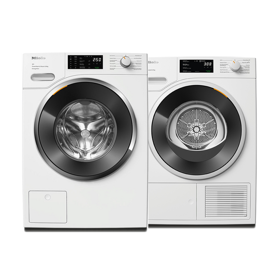 Bundel - Wasmachine WWE380 WCS QuickPowerWash + Droogkast TWD 640 WP EcoSpeed