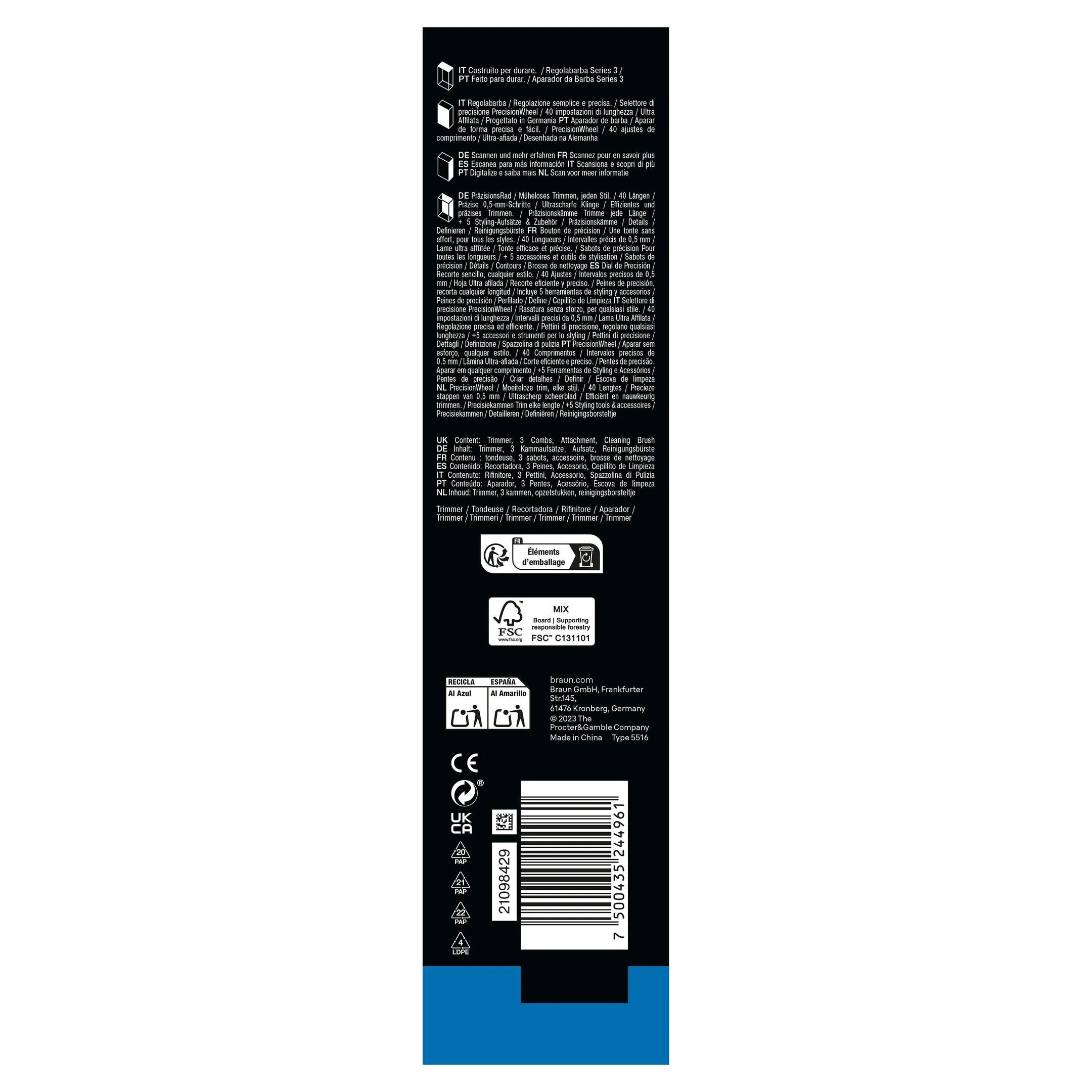 Braun Tondeuse à barbe BT 3560 image