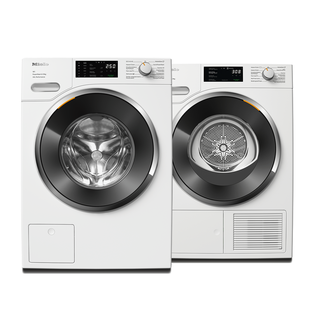 Miele Bundel - Wasmachine WWK 360 WCS PowerWash + Droogkast TWH 780 WP Wash2Dry & Ecospeed